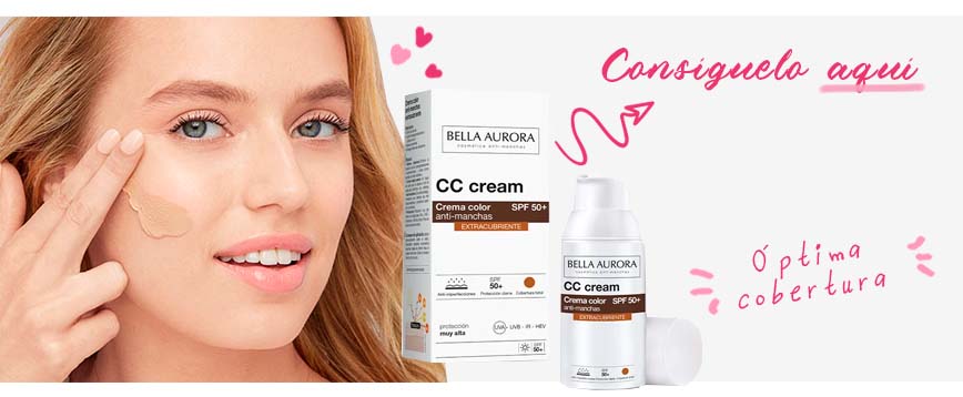 CC Cream Anti-Manchas SPF50+ de Bella Aurora
