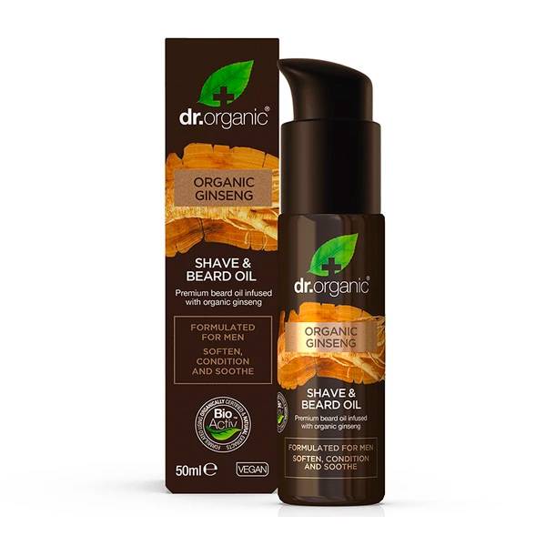 Aceite de barba y afeitado de Ginseng Orgánico