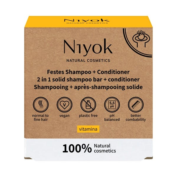 2in1 Solid Shampoo Bar + Conditioner Vitamina