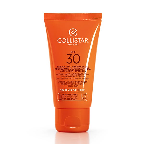 crema rostro bronceadora protección global antiedad spf 30